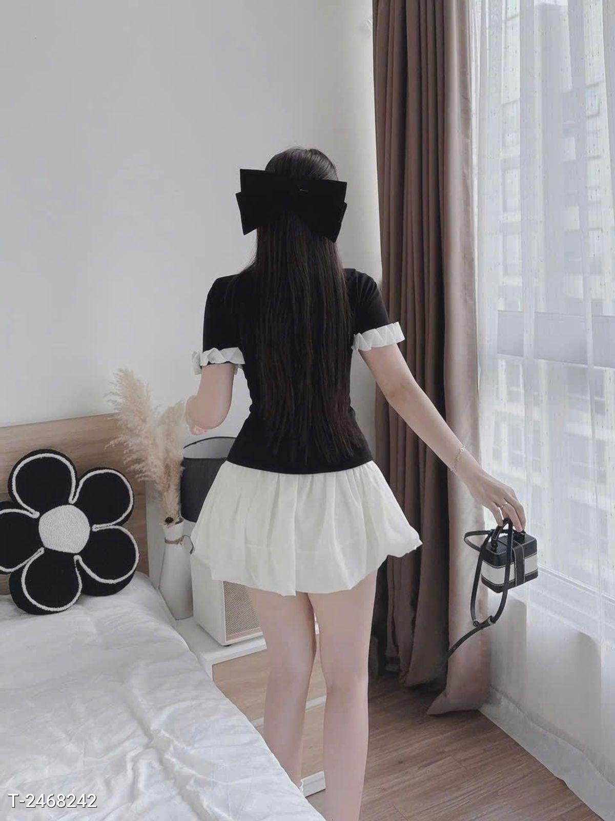 SET ÁO VIỀN TAY CHÂN VÁY BÍ - LÊ PHƯƠNG BOUTIQUE 