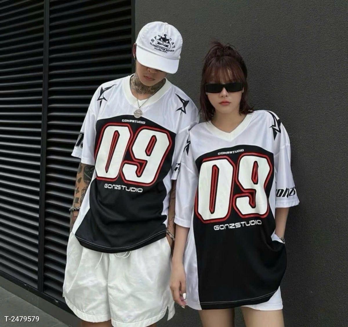 Áo thun thể thao số 09, chất thun phi bóng thái phối mè thoáng mát